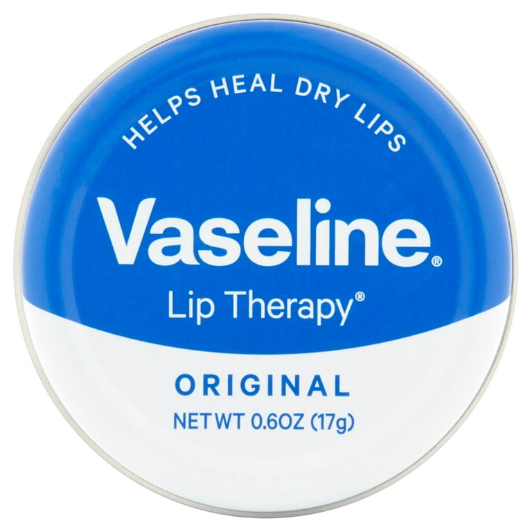 Vaseline Lip Therapy Lip Balm Tin, Original, 0.6 oz