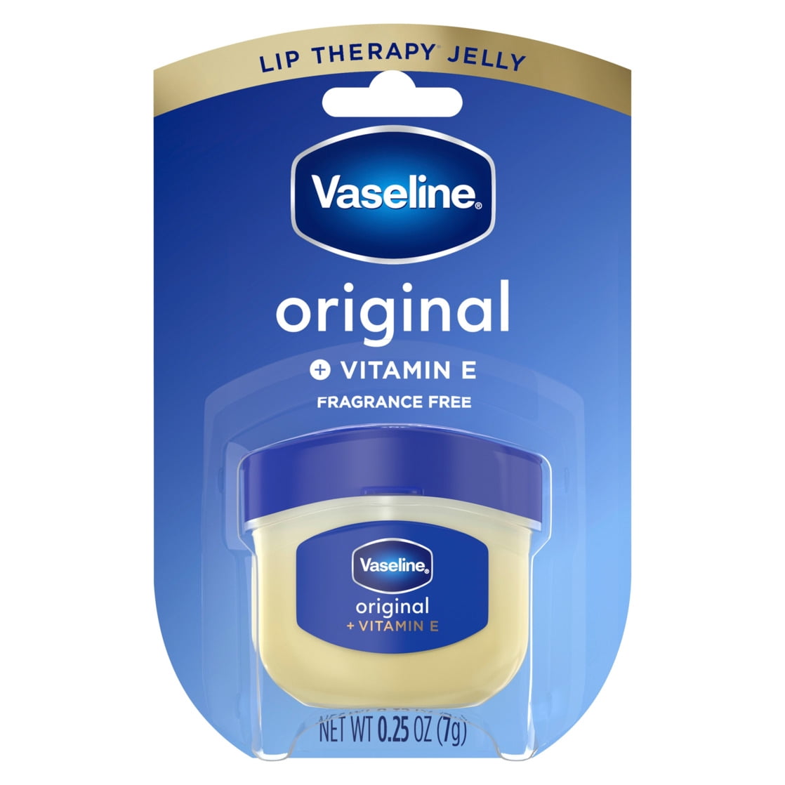 Vaseline Lip Therapy For Dry, Chapped Lips Original Mini Hydrating Lip Balm, 0.25 oz