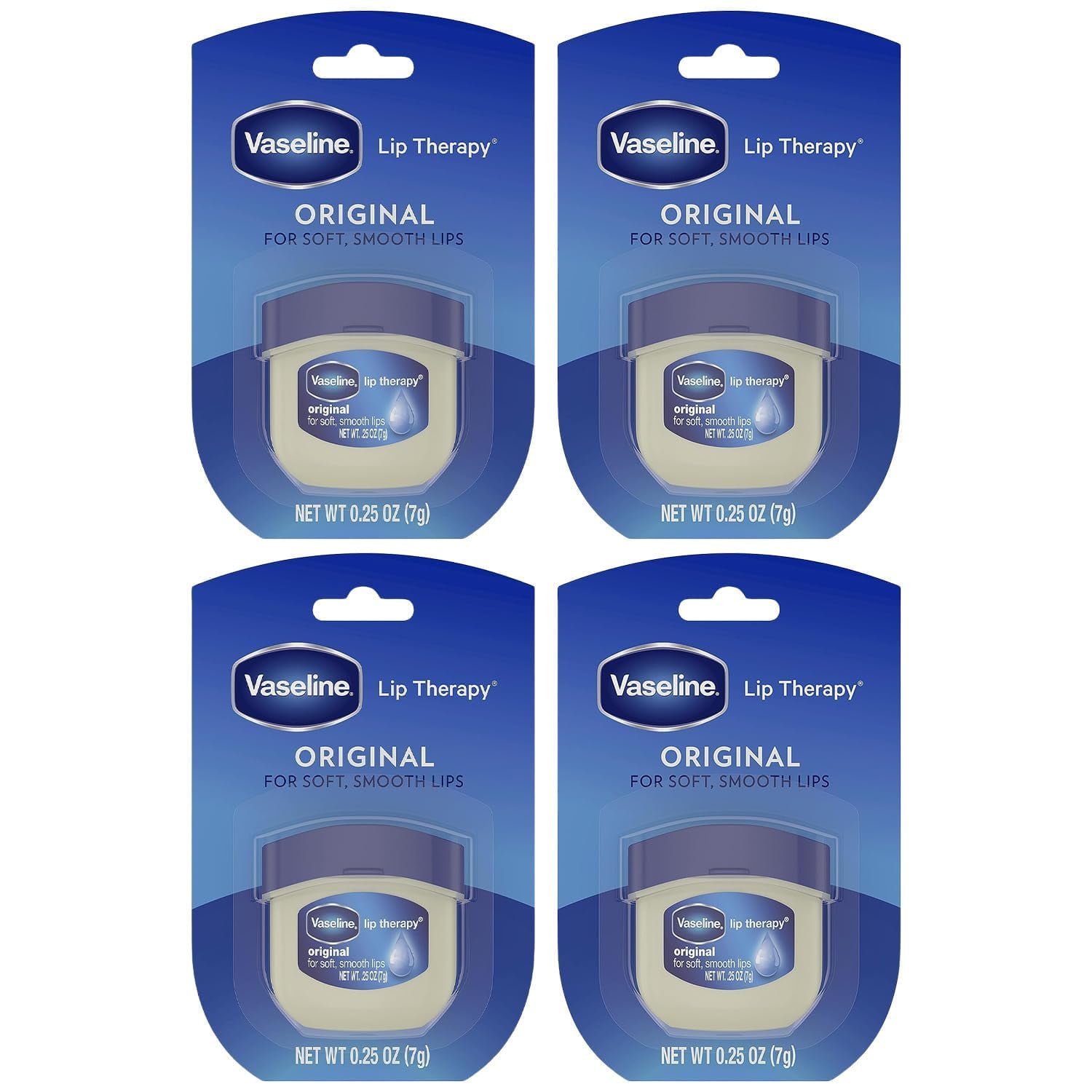 Vaseline Lip Therapy Original 0.25 oz Paquete de 4