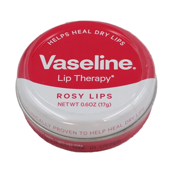 Vaseline Lip Therapy Rosy, 0.6 Oz., Pack of 2