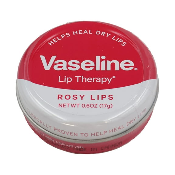 Vaseline Lip Therapy Rosy, 0.6 Oz., Pack of 3