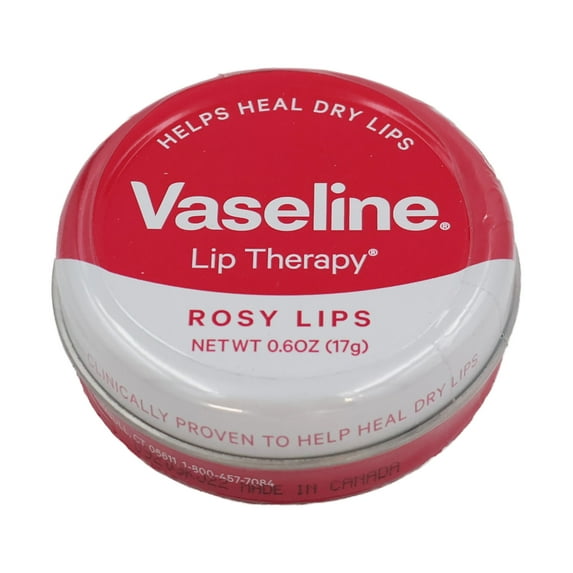 Vaseline Lip Therapy Rosy, 0.6 Oz., Pack of 6
