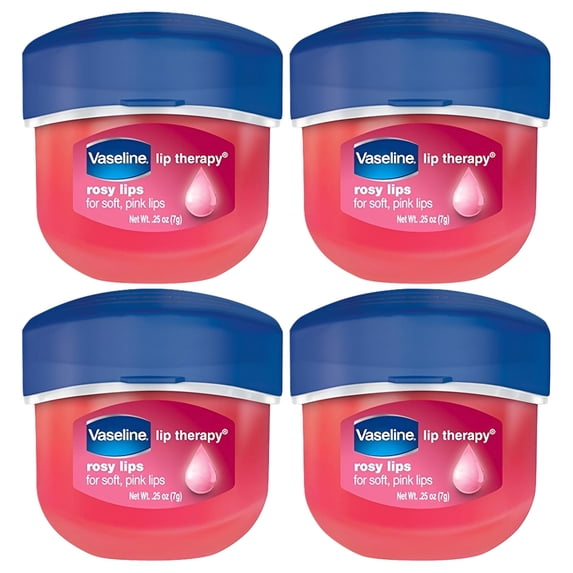 Vaseline, Rosy Lips, Lip Therapy.25 OZ, (Pack of 4)