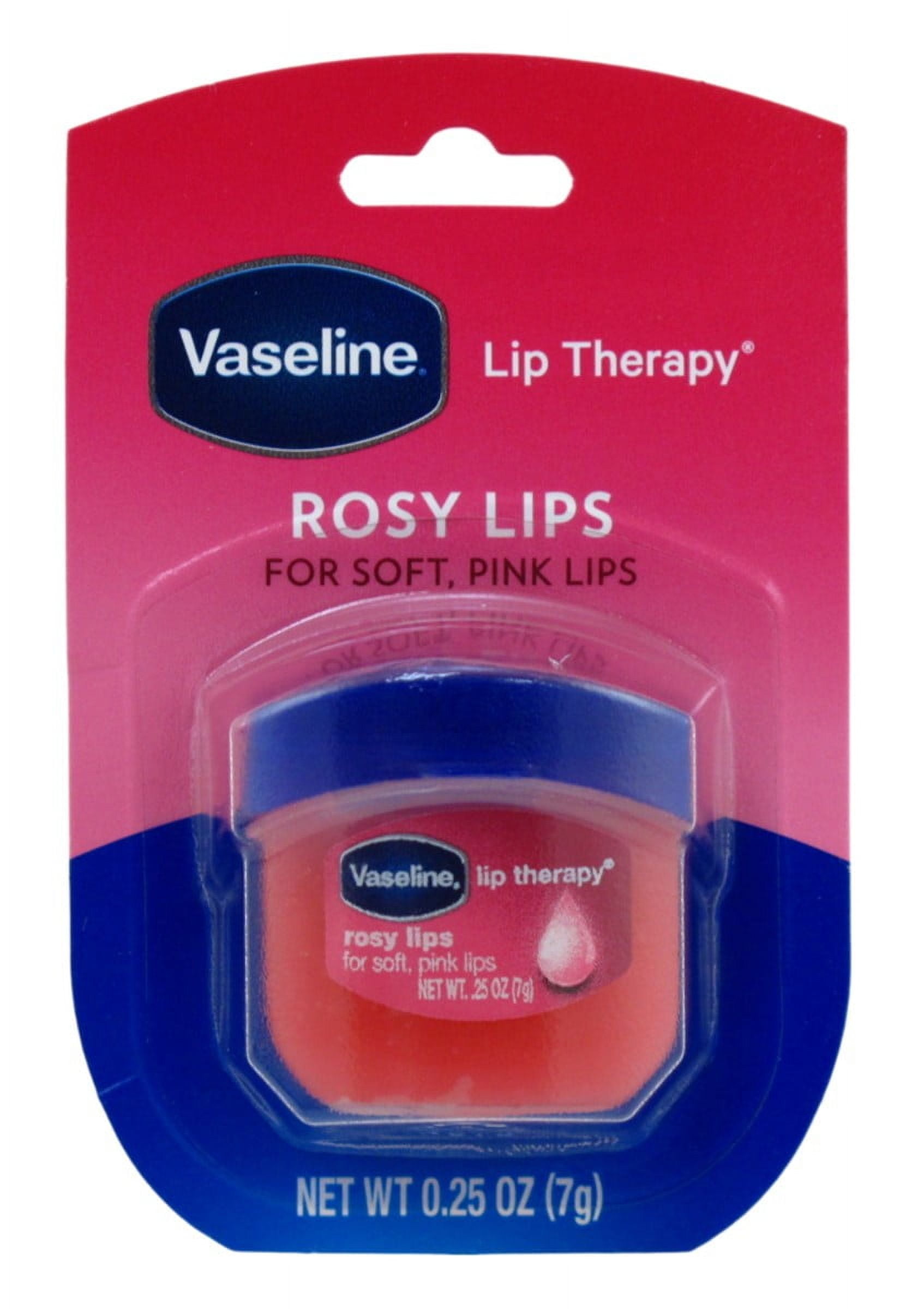 Vaseline Lip Therapy Rosy Lips 0.25 Ounce Jar (Pack of 8)