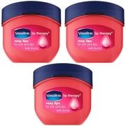 Vaseline Lip Therapy Rosy Lips 3-Pack – Mini Lip Balms For Soft, Pink Lips, 0.25 Oz Ea Packaging May Vary