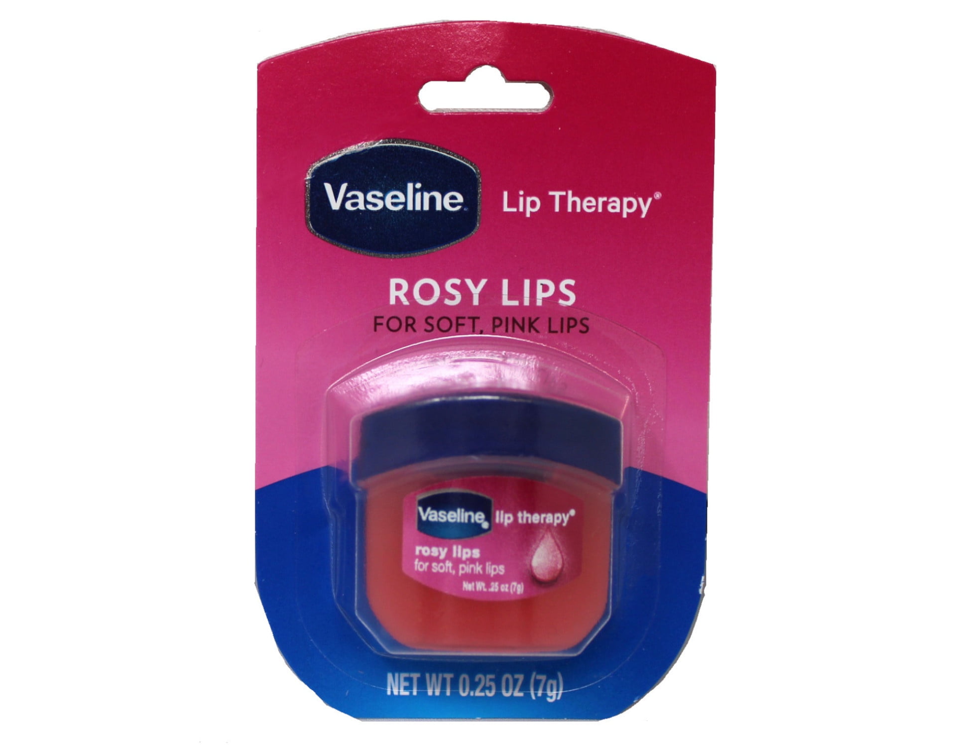 Vaseline Lip Therapy Rosy Lips Flavor Dry Chapped Lips 0.25 Oz (7G), 6-Pack
