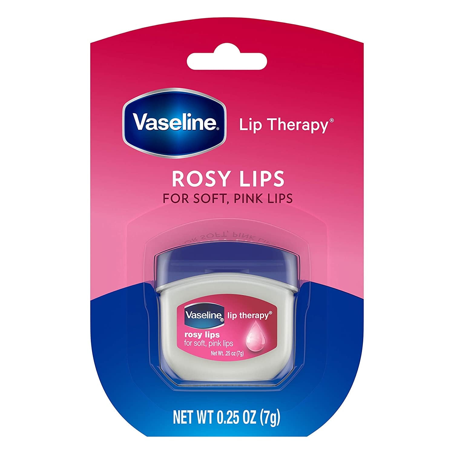 Vaseline Lip Therapy Tinted Lip Balm Mini, Rosy 0.25 oz (Pack of 3)