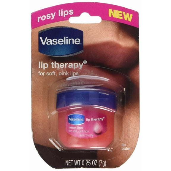 Vaseline Lip Therapy Tinted Lip Balm Mini, Rosy 0.25 oz (Pack of 2)