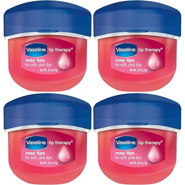 Vaseline Lip Therapy Tinted Lip Balm Mini, Rosy 0.25 oz (Pack of 4)