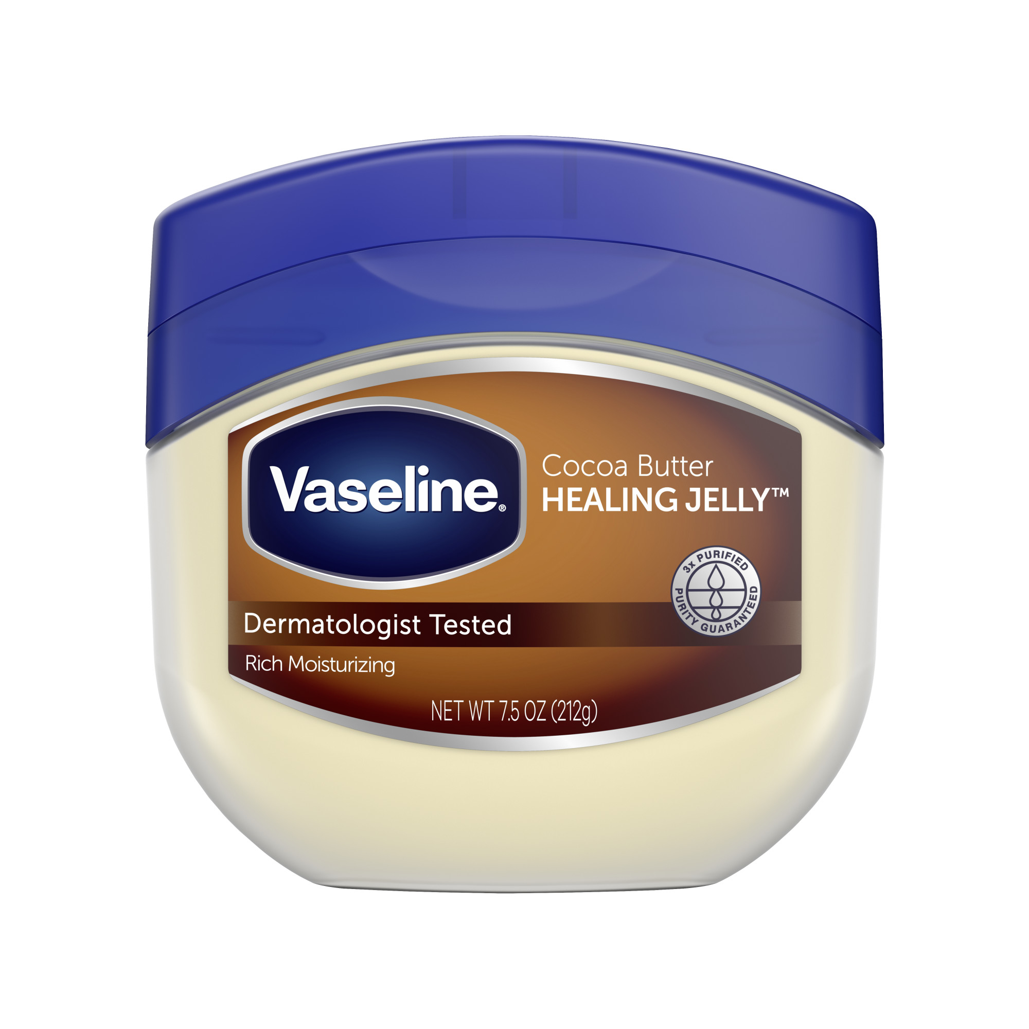 Vaseline Lock In Moisture Cocoa Butter Healing Petroleum Jelly for Dry Skin, 7.5 oz - image 1 of 5