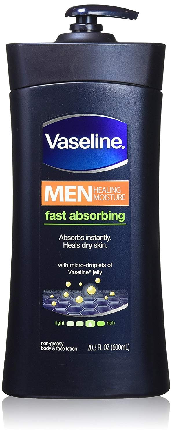 Vaseline Men Body and Face Lotion , 20.3 Ounce BottlePack of 2