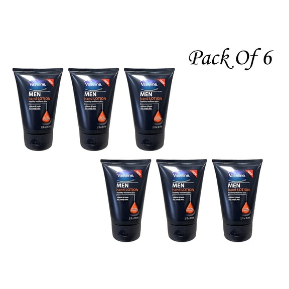 Vaseline Men Extra Strength Hand Lotion 3.1 oz (Pack Of 6)