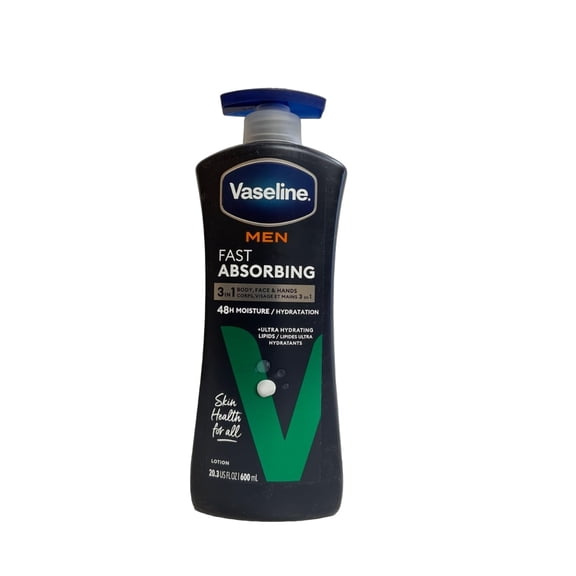 Vaseline Men Healing Moisture Body HYZ01 Lotion, Fast Absorbing, 20.3 oz