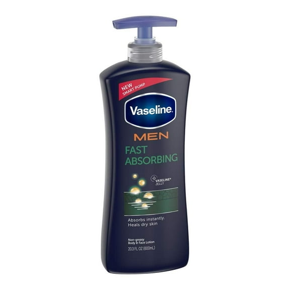 Vaseline Men Healing Moisture GP27Body Lotion, Fast Absorbing, 20.3 oz