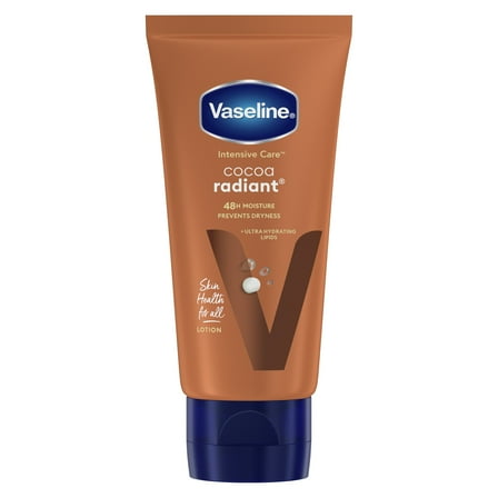 Vaseline Moisturizing Body Lotion for Dry Skin Cocoa Radiant with Ultra-Hydrating Lipids & Pure Cocoa Butter, 2 oz