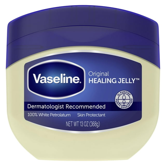 Vaseline Original Lock In Moisture Body Oil Pure Healing Petroleum Jelly All Skin, 13 oz