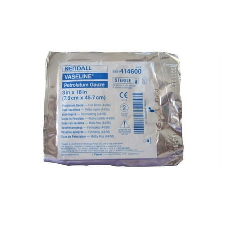 Vaseline Petrolatum Impregnated Dressing 3 X 18 Inch Gauze Sterile, 8884414600 - CASE OF 72