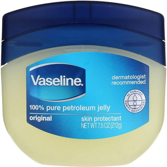 Vaseline Petroleum Jelly Skin Protectant Jar, Original, 7.5 oz (2 Pack) (Bundle)