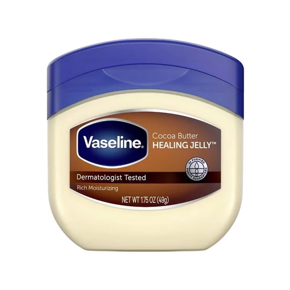 Vaseline Pure Petroleum Jelly Cocoa Butter, 1.75 Oz., Pack of 36