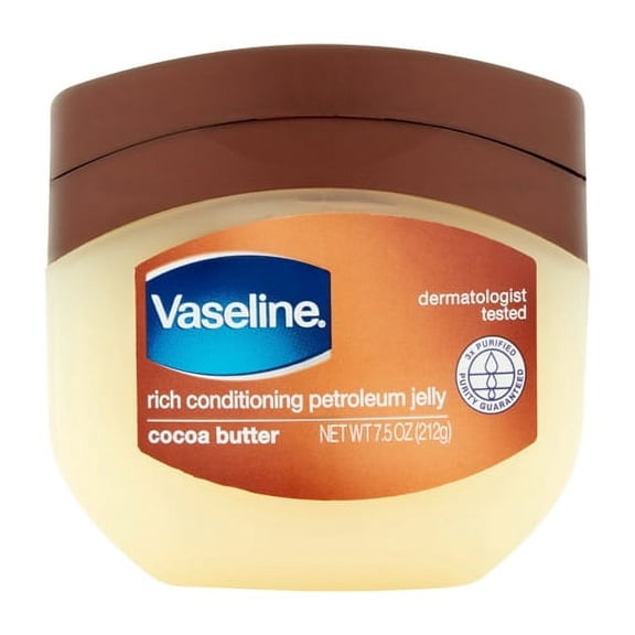 Vaseline Rich Conditioning Petroleum Jelly, Cocoa Butter Moisturiser- 7.5 Oz, 6 Pack