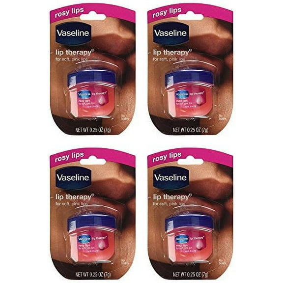 Vaseline, Rosy Lips, Lip Therapy.25 OZ, (Pack of 4)