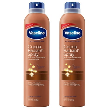 Vaseline Spray On Lotion Spray Moisturizer Cocoa Radiant 6.5 oz -2 Pack