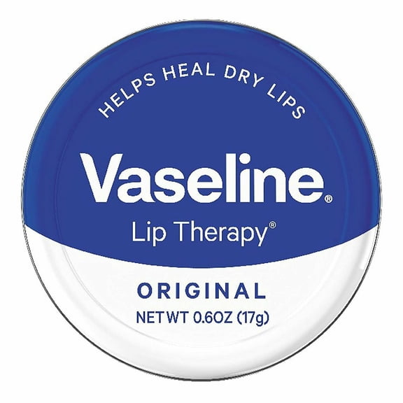 Vaseline Lip Therapy Lip Balm, Original .6 oz (Pack of 4)