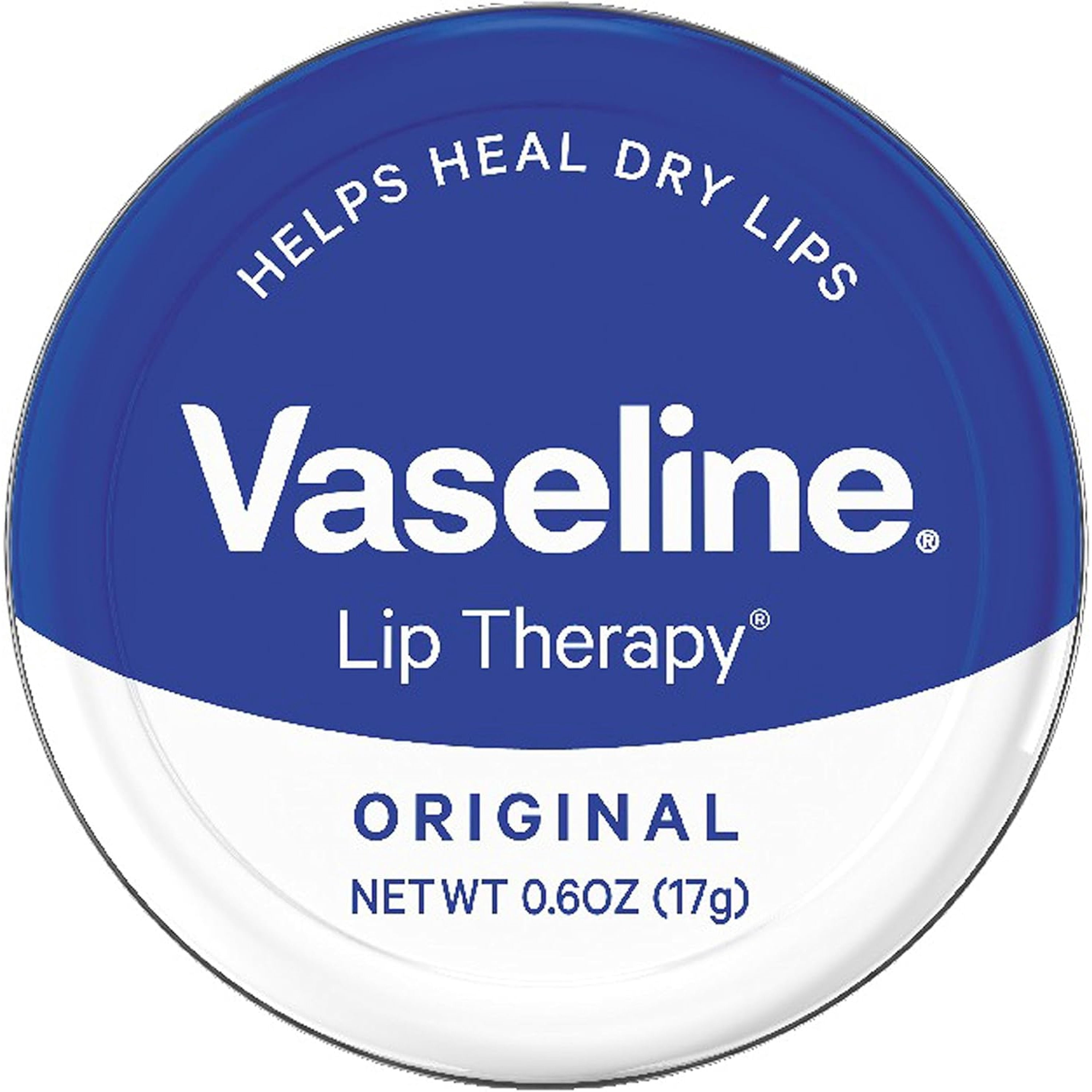Vaseline Therapy Lip Balm Tin - Original - 0.6 Ounce (Pack of 4)