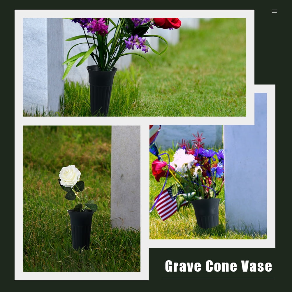 Vases Cemetery Flower Grave Memorial Vase Holders Spike Gravesiteholder