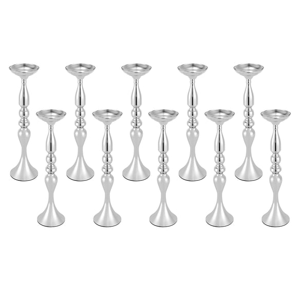 Vases for Centerpieces, 10 Pcs Silver Vases Wedding Centerpieces for Tables Versatile, Metal Flower Arrangement for Wedding Party Dinner Centerpiece Decor