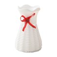 thumbnail image 1 of Vases Home Decor Uniquely Shaped Faux Weave Plastic Vase 6.3 Inches for Table Wedding Decoration Gift, 1 of 6