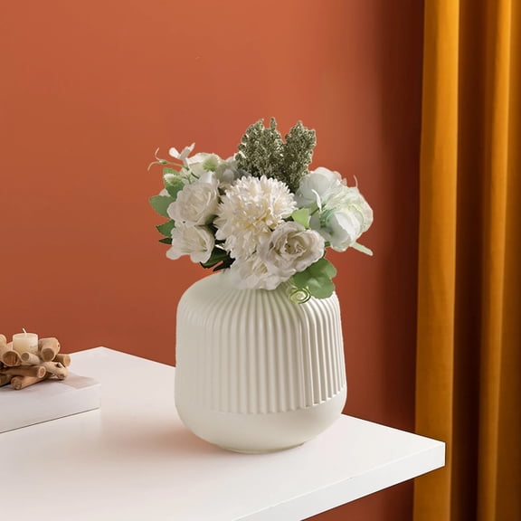 Vases for Flowers Originality Vase Display Pots Dry And Wet Imitation Porcelain Container Pots with Drainage