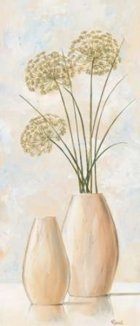 Vases with pastel IV Canvas Art - Renee (10 x 20)