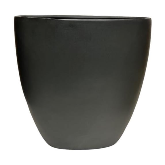 Vasesource BISBEE16BL Oval Shaped Ceramic Vase