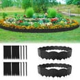 Vashly Garden Border, 40pcs HYZ01 Garden Landscape Borders, Plastic