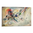 thumbnail image 1 of Vasilij Kandinskij Composition Study for Bild Mit Zwei Roten Flecken Wall Decoration Painting Picture Print Canvas Poster Wall Paint Art Posters Decor Modern Home Artworks Gift 16x24inch(40x60cm), 1 of 6