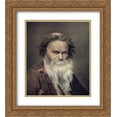 thumbnail image 1 of Vasily Perov 2x Matted 20x24 Gold Ornate Framed Art Print 'Fomushka-owl ', 1 of 2