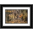 thumbnail image 1 of Vasily Perov 2x Matted 24x18 Black Ornate Framed Art Print 'Pugachev`s Judgement', 1 of 2