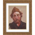 thumbnail image 1 of Vasily Polenov 2x Matted 20x24 Gold Ornate Framed Art Print 'Head of red-headed man with yellow cap', 1 of 2