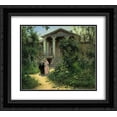 thumbnail image 1 of Vasily Polenov 2x Matted 22x20 Black Ornate Framed Art Print 'Granny's Orchard', 1 of 2