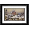 thumbnail image 1 of Vasily Surikov 2x Matted 24x18 Black Ornate Framed Art Print 'View of Kremlin', 1 of 2