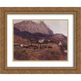 thumbnail image 1 of Vasily Surikov 2x Matted 24x20 Gold Ornate Framed Art Print 'Crimea. Ai-Petri.', 1 of 2