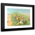 thumbnail image 1 of Vasily Vereshchagin 18x15 Black Modern Framed Museum Art Print Titled - Spying Out (1873), 1 of 5
