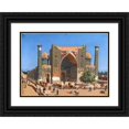 thumbnail image 1 of Vasily Vereshchagin 24x18 Black Ornate Framed Double Matted Museum Art Print Titled: Medrasah Shir-Dhor at Registan Place in Samarkand (Between 1869 and 1870), 1 of 5