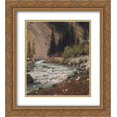 thumbnail image 1 of Vasily Vereshchagin 2x Matted 20x24 Gold Ornate Framed Art Print 'Mountain stream in Kashmir', 1 of 2