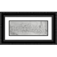 thumbnail image 1 of Vasily Vereshchagin 2x Matted 24x14 Black Ornate Framed Art Print 'Dressing station', 1 of 2