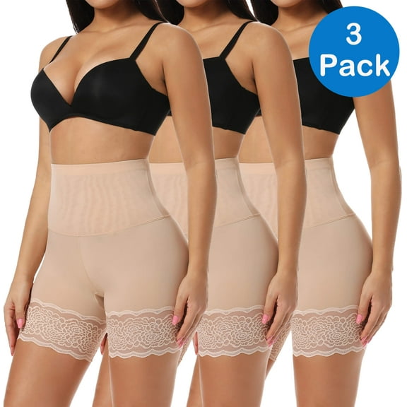 Vaslanda 3 Packs High-Waisted Slip Shorts: Shapewear for Comfortable and Secure Wear