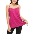 thumbnail image 1 of Vaslanda Camisoles for Women with Built in Bra Adjustable Strap Tank Tops Cami Sleeveless Summer Tops, 1 of 6