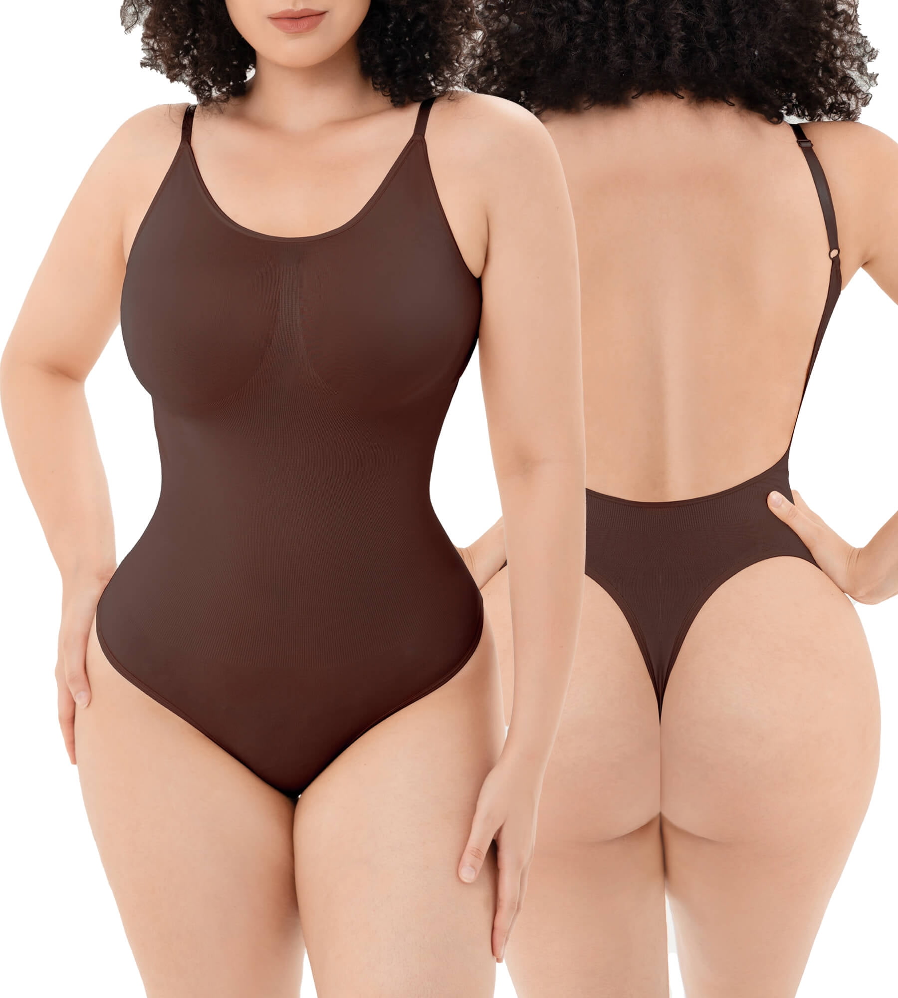 Bodysuit For Women Tummy Control Shapewear Seamless Sculpting Thong Body  Shaper Butt Lifter 