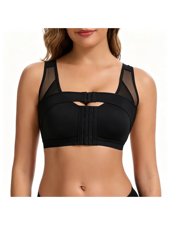 Mastectomy Bras for Women Front Closure Post Surgery Compression Bras Breast Augmentation Mastectomy Bra